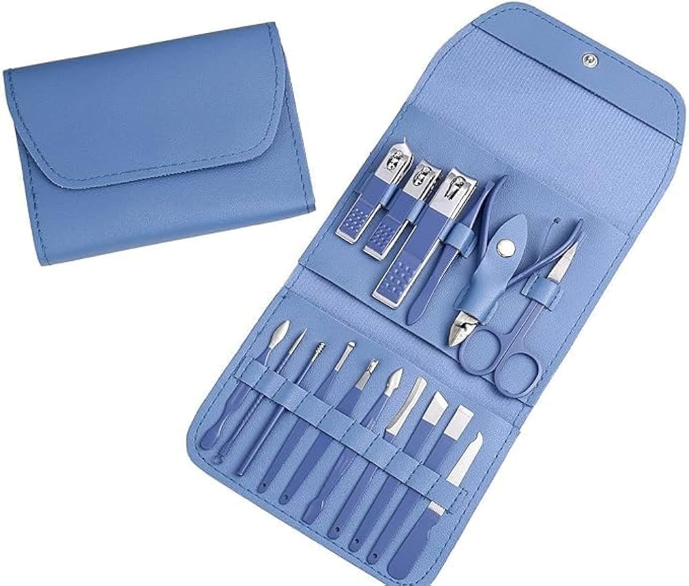 16-in-1 Manicure & Pedicure Kit – Stainless Steel Nail Grooming Set with Nail Clippers, Cuticle Nippers & Nail File