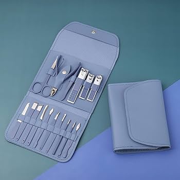 16-in-1 Manicure & Pedicure Kit – Stainless Steel Nail Grooming Set with Nail Clippers, Cuticle Nippers & Nail File