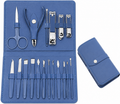 16-in-1 Manicure & Pedicure Kit – Stainless Steel Nail Grooming Set with Nail Clippers, Cuticle Nippers & Nail File