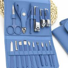 16-in-1 Manicure & Pedicure Kit – Stainless Steel Nail Grooming Set with Nail Clippers, Cuticle Nippers & Nail File