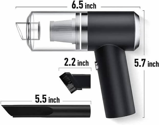 Mini 3 in 1 Portable Car Vacuum Cleaner – Compact Wireless Car Dust Cleaner